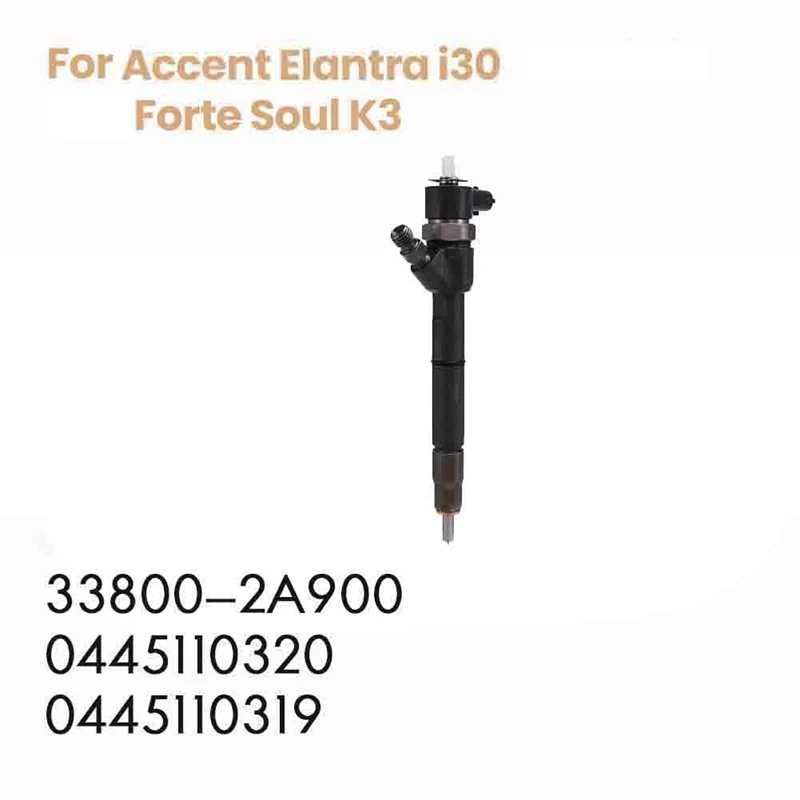 

CRDI Diesel Fuel Injector 33800-2A900 0445110320 For Accent Elantra Forte Soul Elantra Common Rail Injector Nozzle