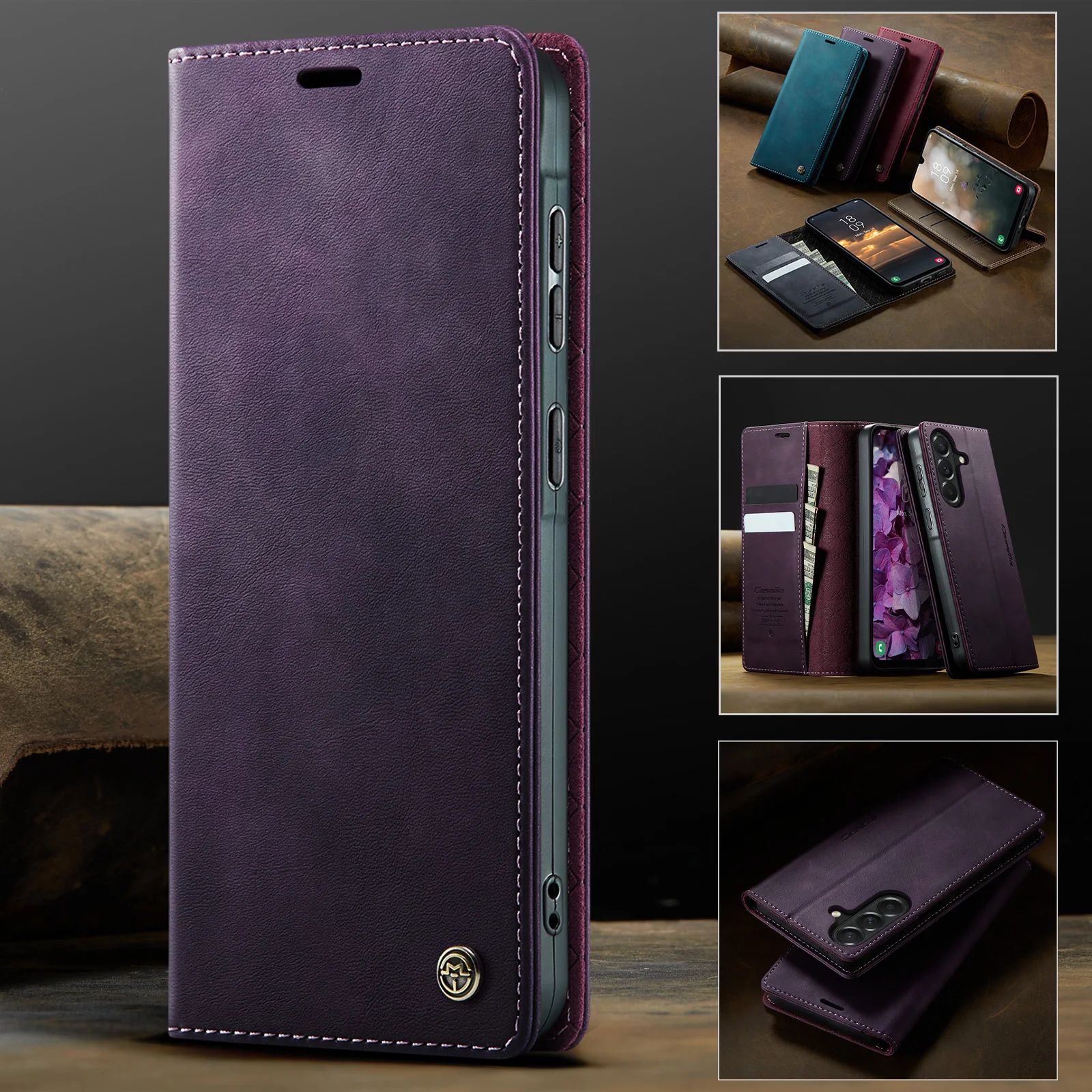 Luxurious Flip Leather Wallet Phone Case