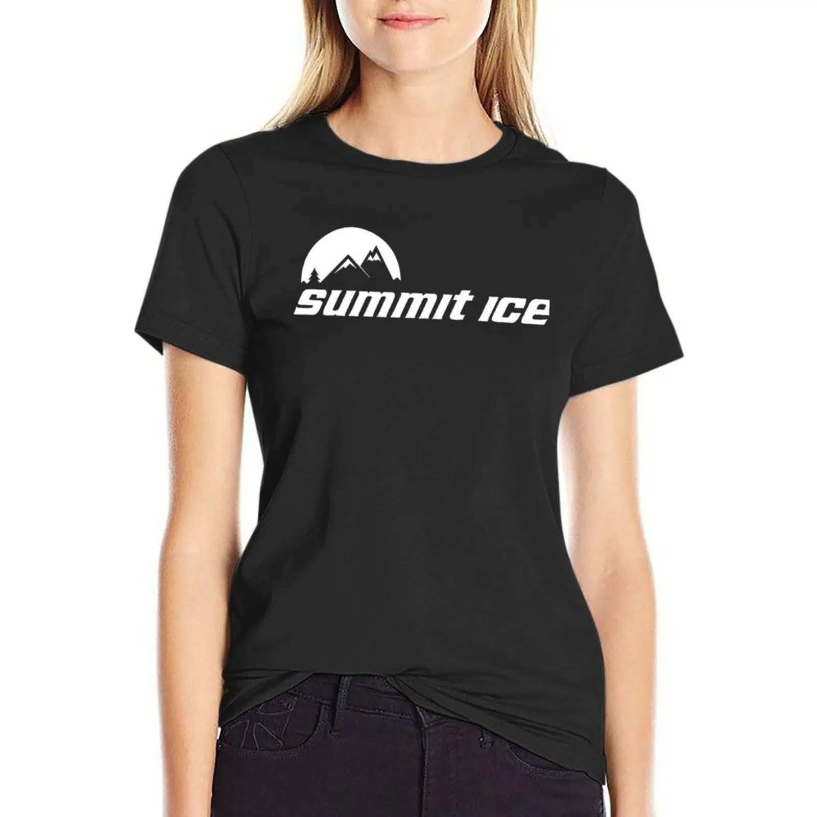 Summit Ice T-Shirt sports fans heavyweights aesthetic clothes sweat rock and roll t shirts for Women