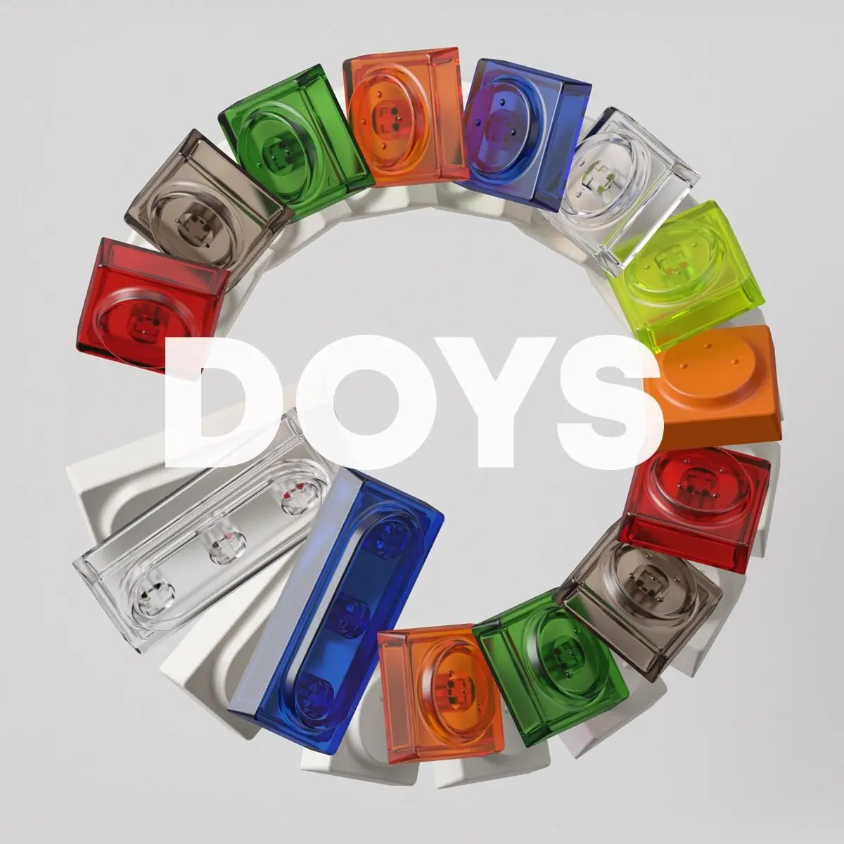 Prazo-studio Doys Teclado pc Keycaps Faça Você Mesmo Mecânica Transparente Interruptores mx