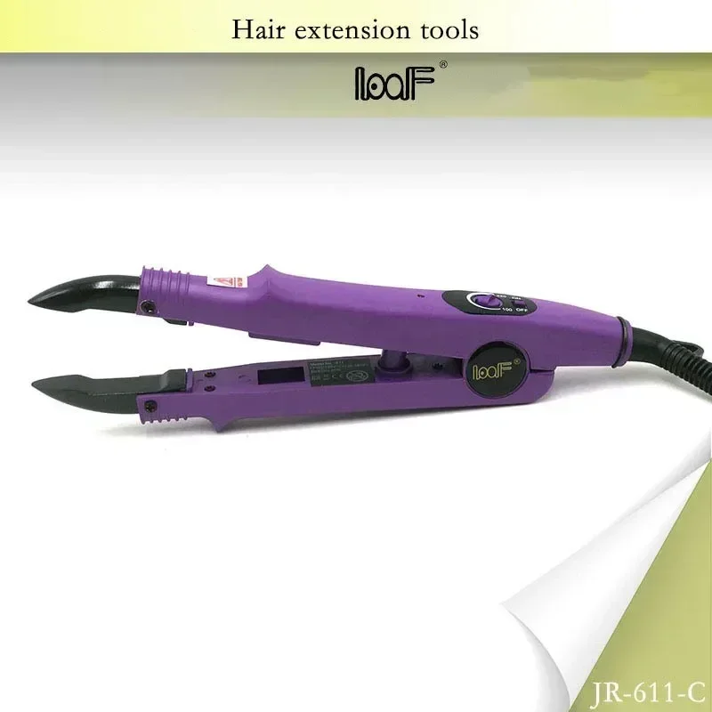 

1pcs Purple Professional Temperature Constant Hair Extension Iron 220℃ Heat Keratin Fusion Connector Tools EU+UK+US+AU Plug