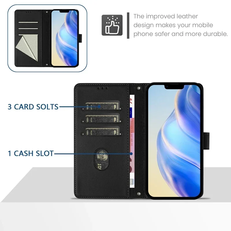 5G Leather Wallet Phone Case Cover