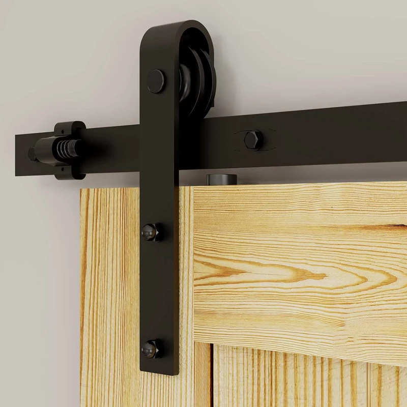 

CCJH 6/6.6 Foot Sliding Warehouse Door Hardware Kit Heavy Duty Suitable for Single Wood Doors (Type J)