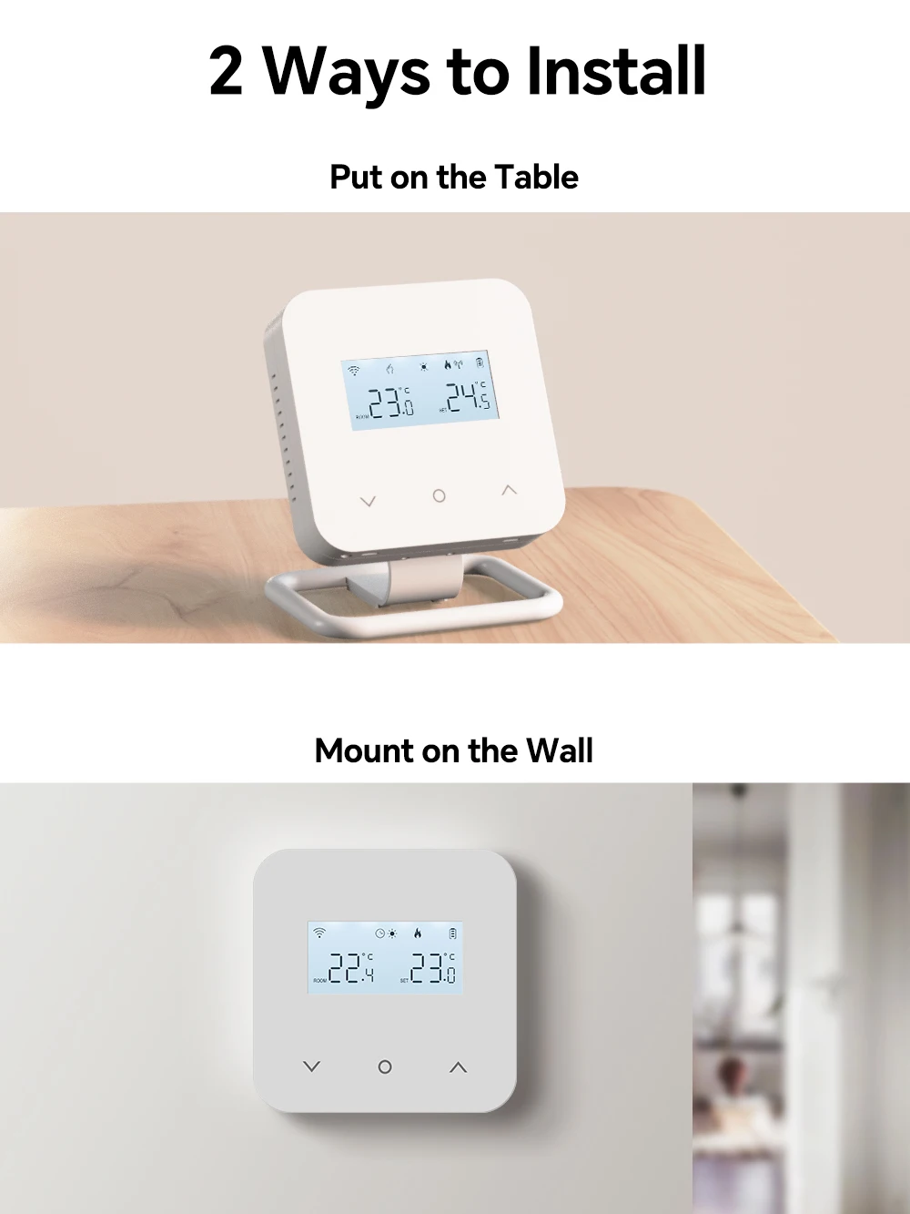 Smart Wireless Thermostat for Boiler Water Heating /Cooling WIFI Tuya Temperatur