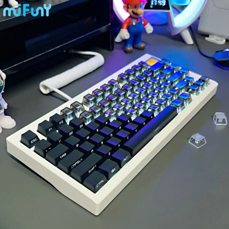 

MiFuny GMK81 Mechanical Keyboard Customizable VIA Tri Mode Hot Swap RGB Colored Light Keyboard Gaske Gaming Mechanical Keyboard