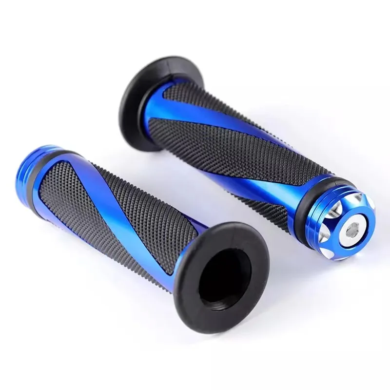 

Moto Tuning accessories 22mm Universal Motorcycle Handlebar Covers Grip Covers Striped Model Handlebar Rubber For yamaha Suzuki