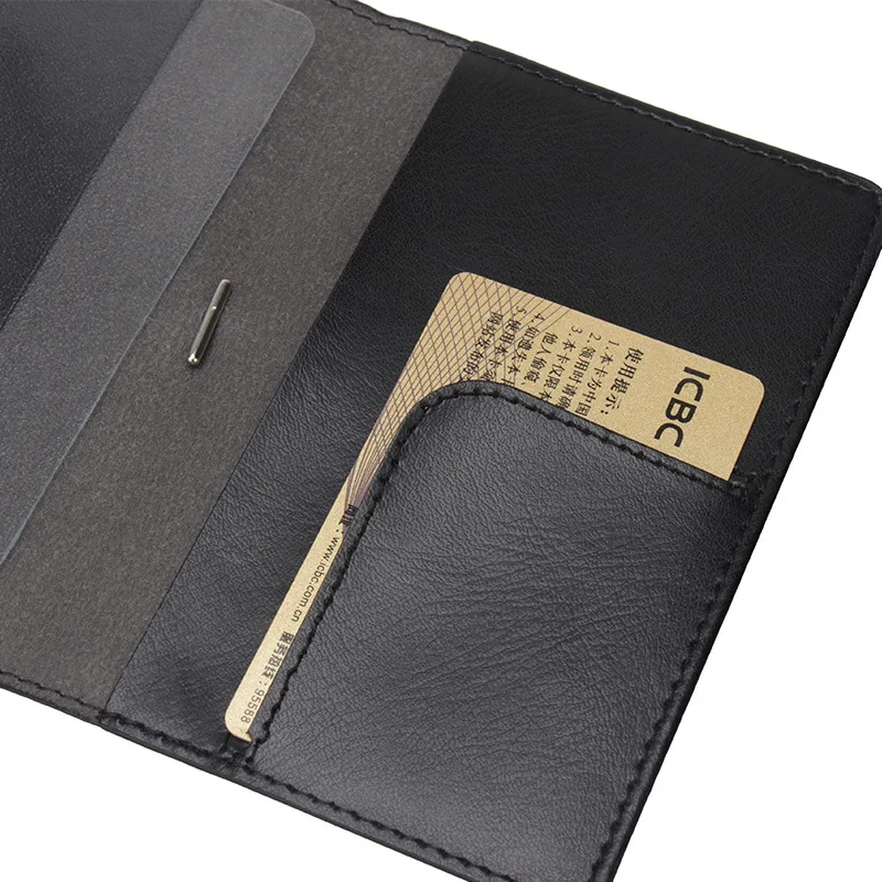 Zounake Retro Elastic Bandage aircraft PU Leather Passport Cover Case Holder Wallet Passport Ticket Travel Accessories