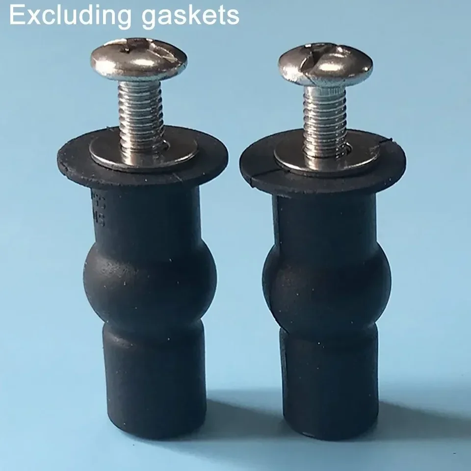 Paquete De 8 Tornillos De Perno De Bisagra, Fijaciones Para Asiento De Inodoro, Tuercas Superiores De Goma Expandibles, Kit De Piezas De Repuesto De Hardware De Montaje Para Asiento | Bodega Aurrera