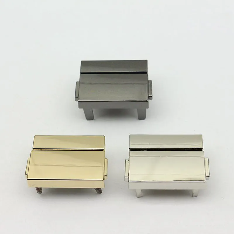 

10 шт., металлические квадратные застежки для сумок, кошельков