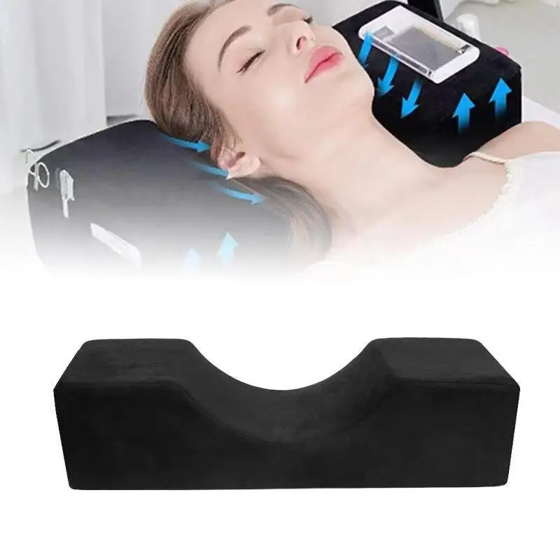 tongfeng Coussin d'extension de cils – Coussin d'extension de cils en forme de U – Coussin de nuque incurvé ergonomique – Oreiller en mousse à mémoire