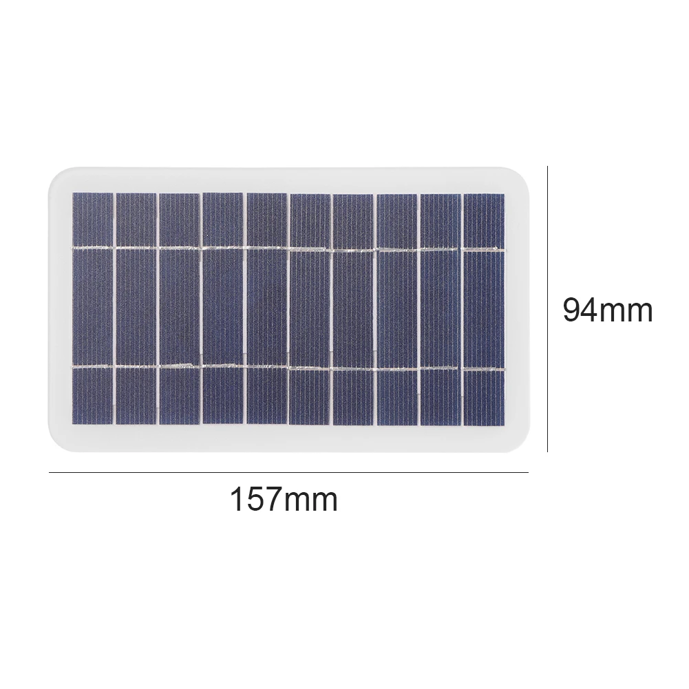 5V 400mA Solar Panel 2W Output USB Outdoor Portable Solar System for Cell Mobile Phone Chargers