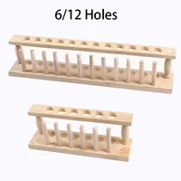 6/12 Holes 22/23mm diameter Single Layer Laboratory Centrifugal Test Tube Wood Wooden Rack Stand Holder 1