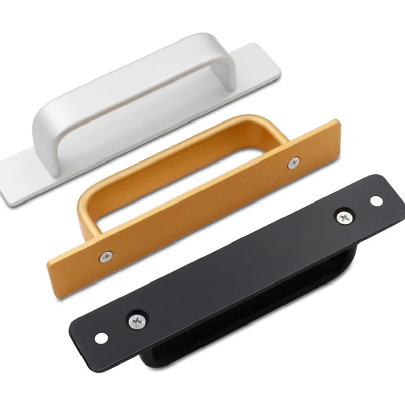 Punch-free Wooden Door Window Handle Aluminum Alloy Balcony Glass Move Self-adhesive Surface Mounted Small Handle door handles