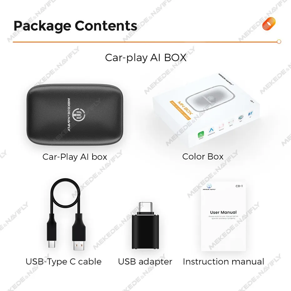 MEKEDE EU Store Original Auto-Bildschirm-Upgrade Plug-and-Play AI BOX Carplay AUTO für Netflix IPTV Spotify BT USB unterstützt SD-Karte – Detail 4