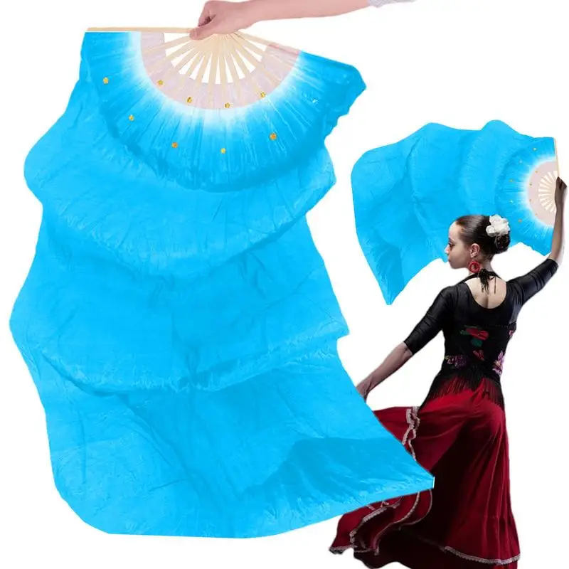 

Belly Dance Fans 1.8Meters Long Belly Dance Fans With Thick Frame Colorful Beautiful Dancing Supplies Foldable Fan Veils For