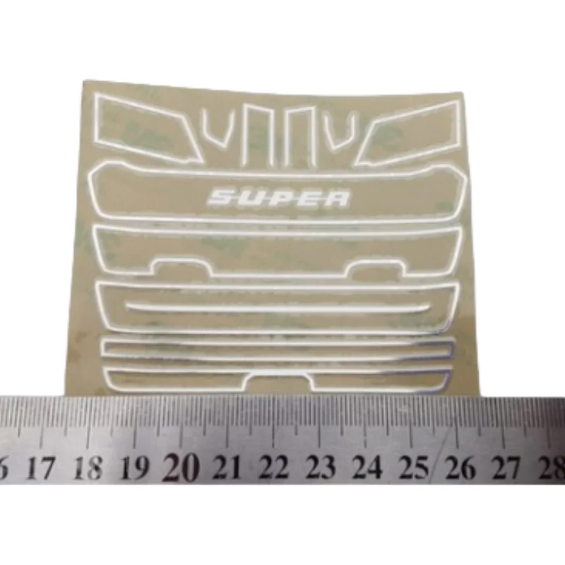 Metal Paste Intake Hood Stickers Decoration Parts for 1/14 Tamiya Truck Tractor Scania 56368 770s DIY Upgrade Accessories 5