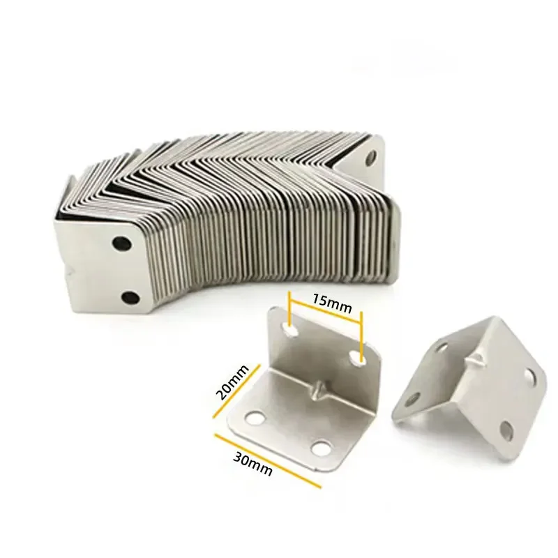 20PCS Detachable Corner Bracket 90 Degree Right Angle Fixed Bracket for Wood Furniture Bedframe Cabinet Accessories stainless steel angle bracket angled furniture hardware furniture hardware angle connector angle bracket