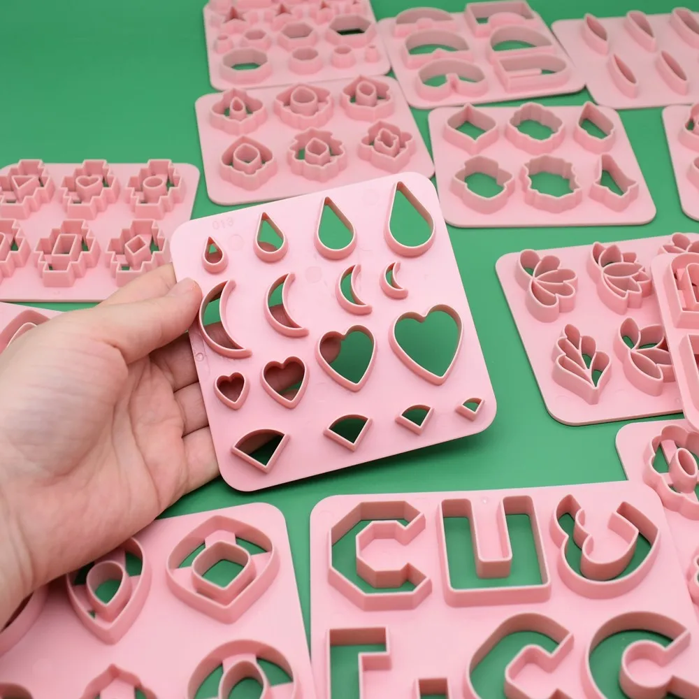 SNASAN Verschiedene Formen Polymer Clay Ohrringe Cutter Form Geometrie Tonform Polymer DIY Ton Schmuck Werkzeug – Detail 4