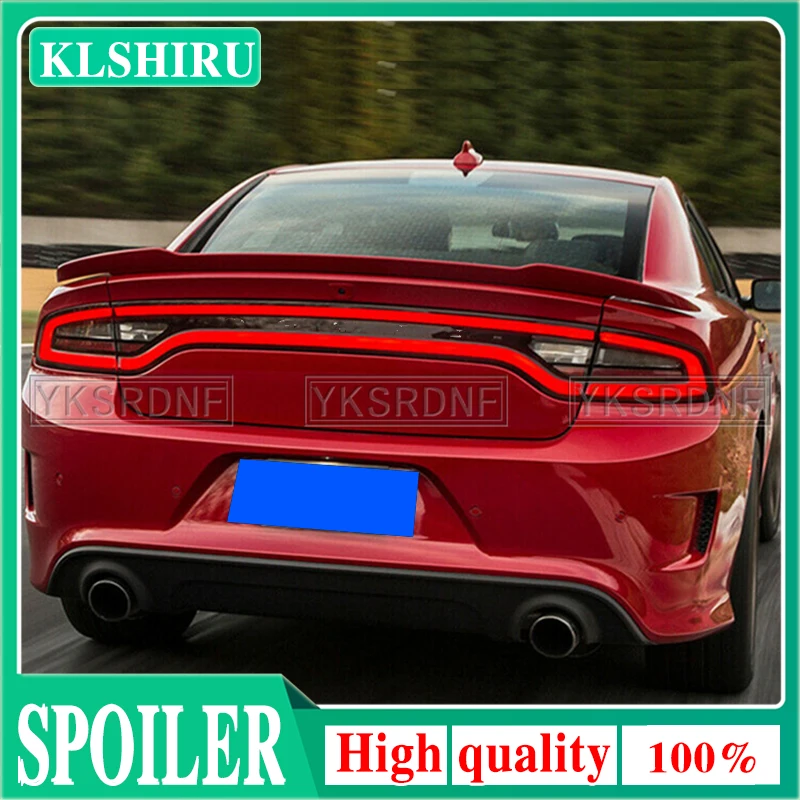 Glossy Black V-Style Rooftop Rear Spoiler For 2015-2023 Dodge Charger (Fits GT, R/T, SRT, Scat Pack & More)