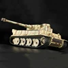 1/16  Remote Control Tiger Heavy Tank Customized Metal Painting Modified Old Sand Table Military Tank Battle Damaged Vehicle 5