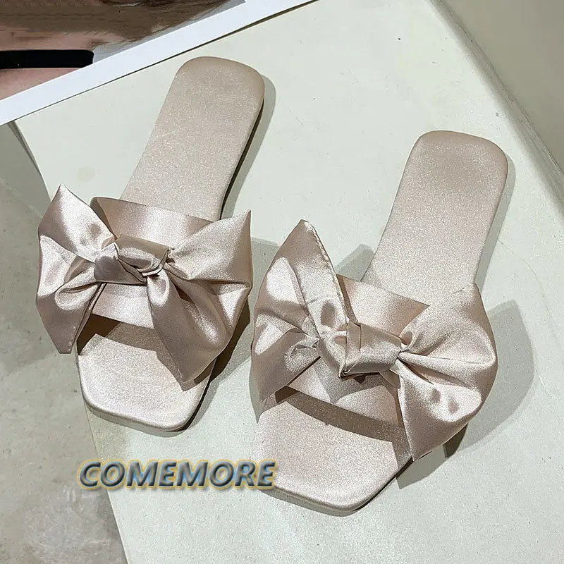 2023 New Fashion Satins Wedding Slippers Women Peep Toe Bedroom Home Sandals Bride Bridesmaid Wedding Shoes with Silk - AliExpress Mobile