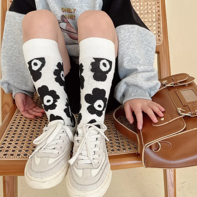 Children Stocking wet flower children fall and winter of the girls Knee High Leg Warmers Kids Stockings Toddler Sokken 1
