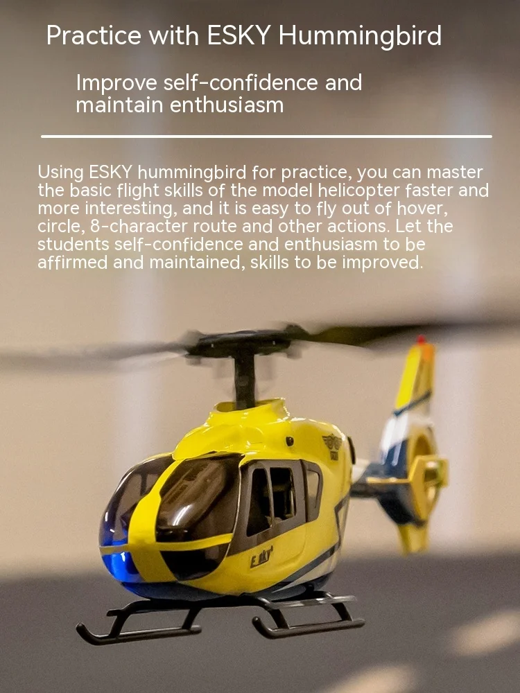 New Esky 150ec Mini Scale 6 Dof Fxz Flight Controller Altitude Hold Flybarless Rc Helicopter Rtf Ec135 Outdoor Toy For Children 3