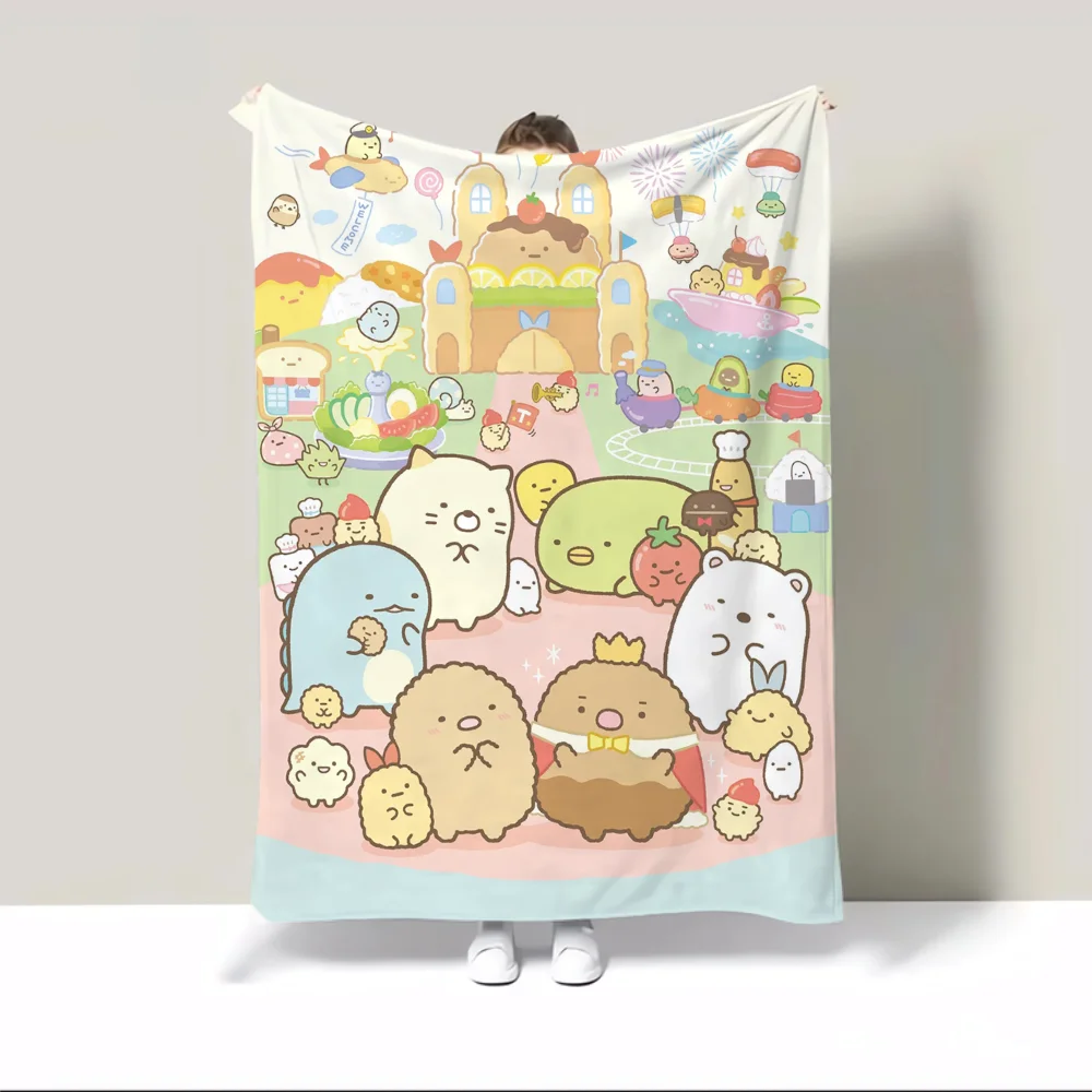Sumikko Gurashis Warm Winter Blankets for Sofa Cover Blanket King Size Home and Decoration Luxury Bedding Bed Throw Beach Towel 6