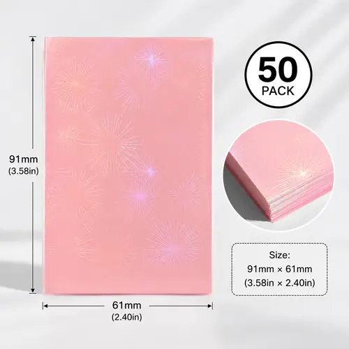 Sharkbang 50pcs/Lot Holo Card Sleeves 61x91mm 20C Macaron Color Kpop Holder For Postcards Films Game Cards Photocard Protector - Image 14