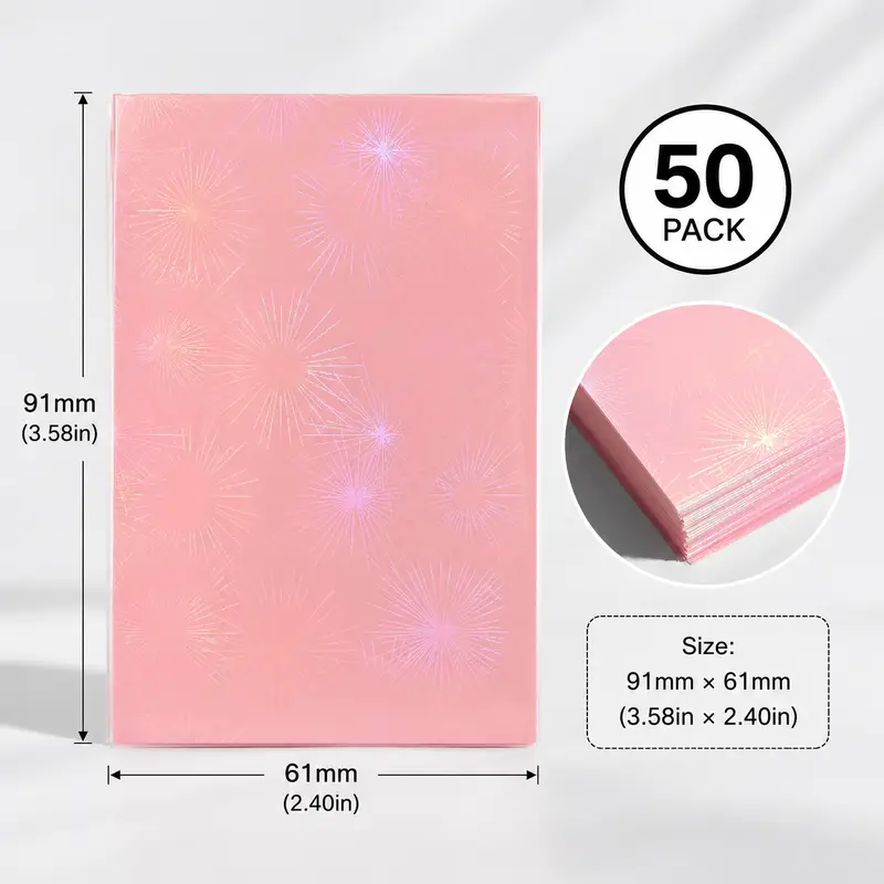 Sharkbang 50pcs/Lot Holo Card Sleeves 61x91mm 20C Macaron Color Kpop Holder For Postcards Films Game Cards Photocard Protector - Image 14