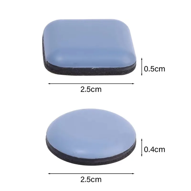 Self-Adhesive Furniture Glide Pads - 4 Pack Anti-Abrasion Floor Protectors & Sliders