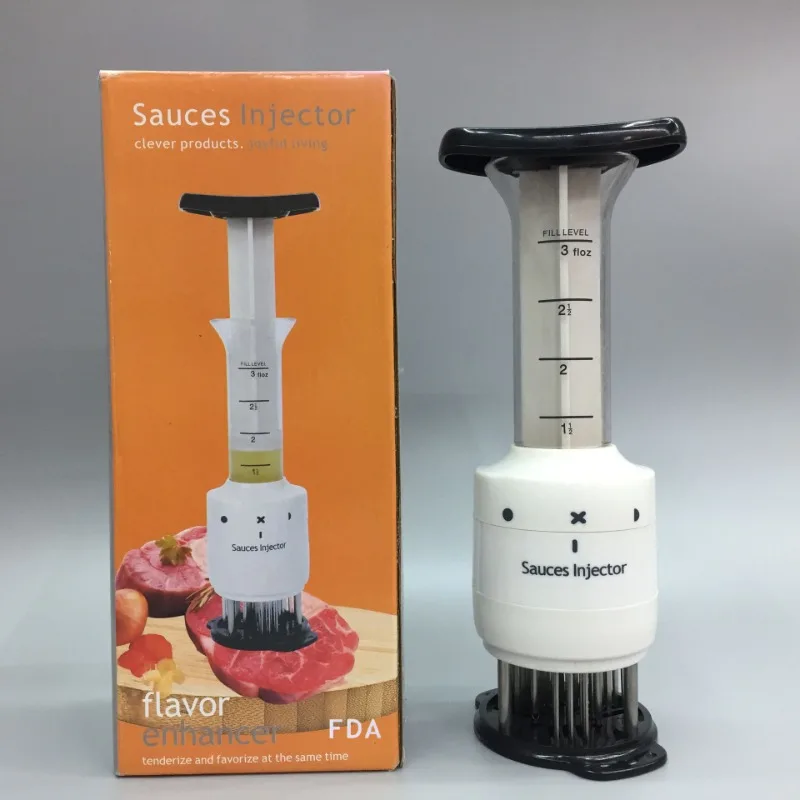 

Home Seasoning Injector Broken Tendons Loose Meat Needle Tender Meat Seasoning Sauce Syringe Steak Needle Injection