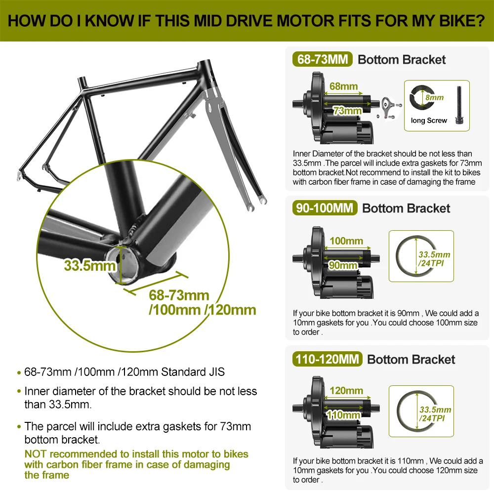 Bafang 250W 36V BBS01 E-bike kit with Pedal Assist Function and thrott –  ElectroCity Bikes LTD