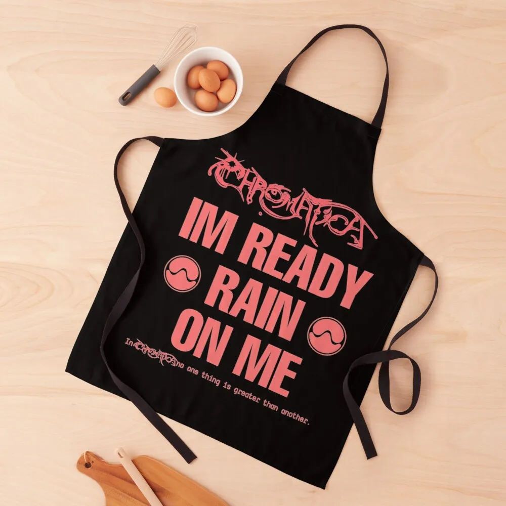 

Rain On Me Chromatica and Sine Wave Apron kitchen apron woman