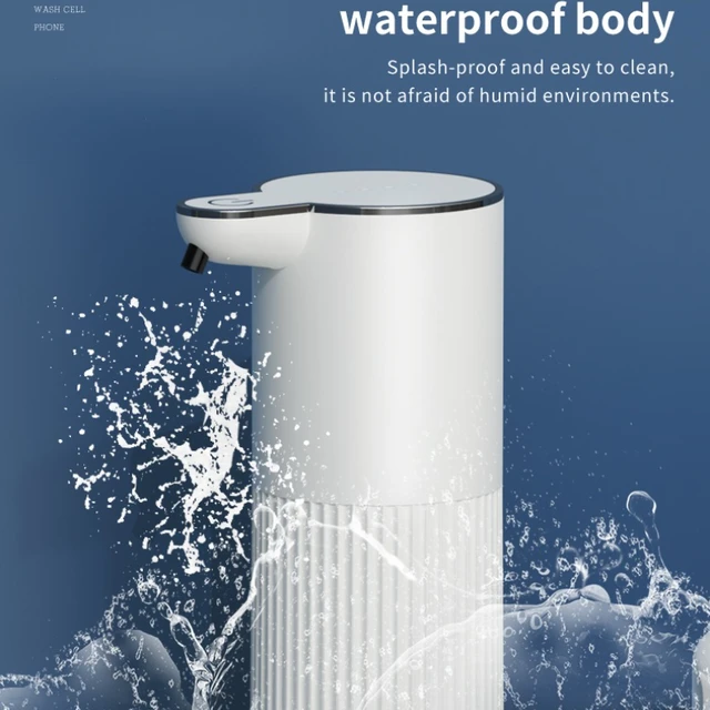 เครื่องจ่ายสบู่อัตโนมัติแบบชาร์จไฟได้ TypeC เครื่องจ่ายสบู่โฟมแบบไร้สัมผัส 380MLUSB เครื่องจ่ายสบู่ไฟฟ้ากันน้ำ IPX5 1