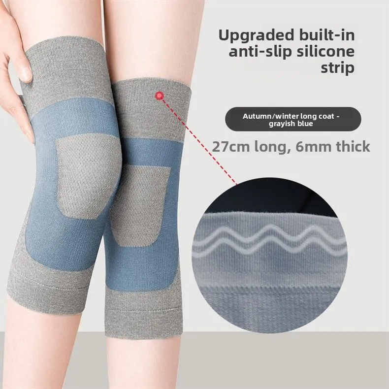 Silk Knee Pads To Keep Warm Thin Sports Knee Pads Air-conditioned Room Squat Running Dancing Yoga Leg Pads