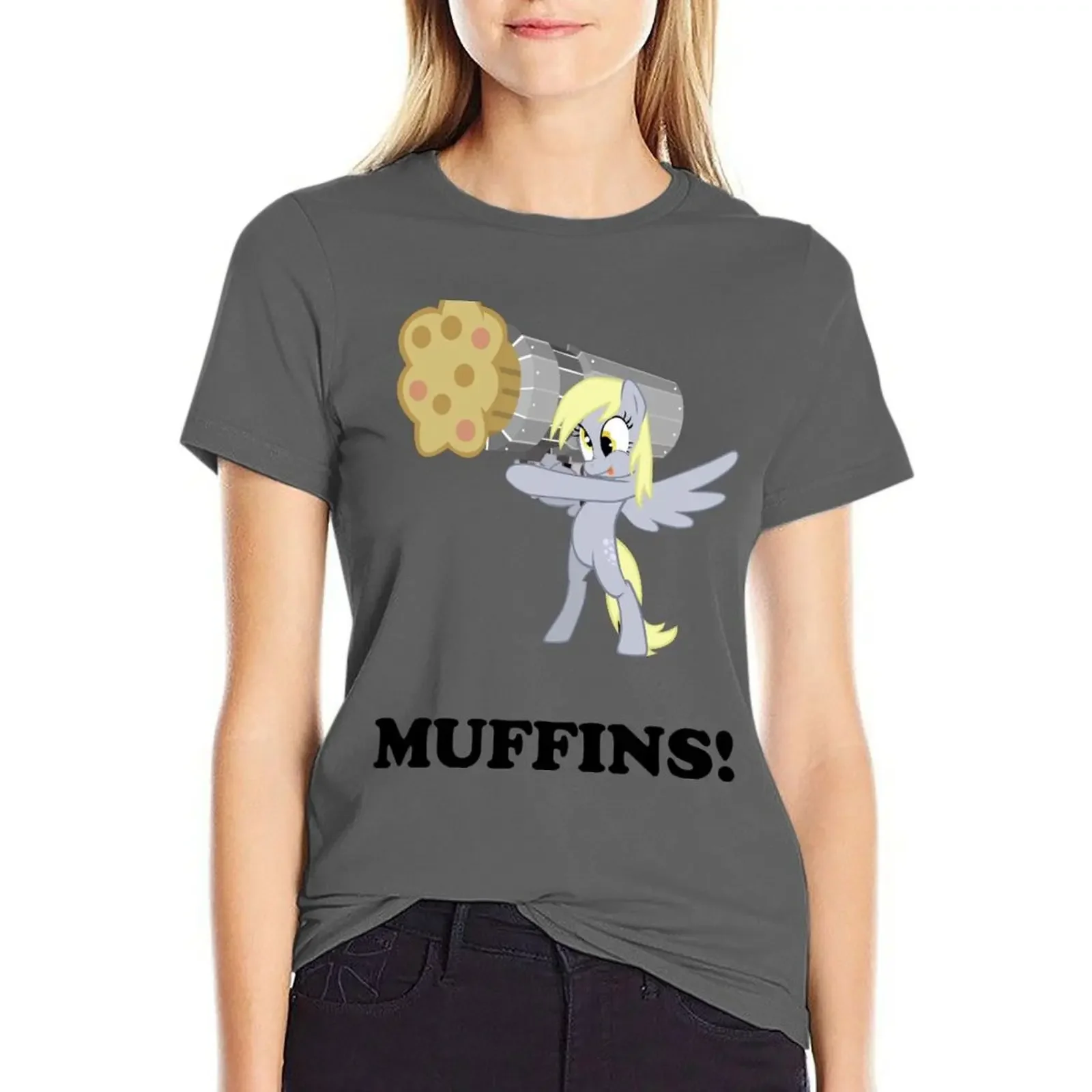 

MUFFIN CANNON! T-shirt Blouse oversized clothes for Women