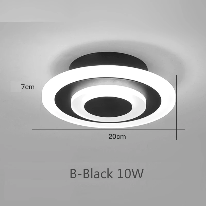 Contemporary LED Ceiling Light Fixture - Stylish Home Decorative Lighting for Hallways, Bathrooms, Living Rooms, and Balconies