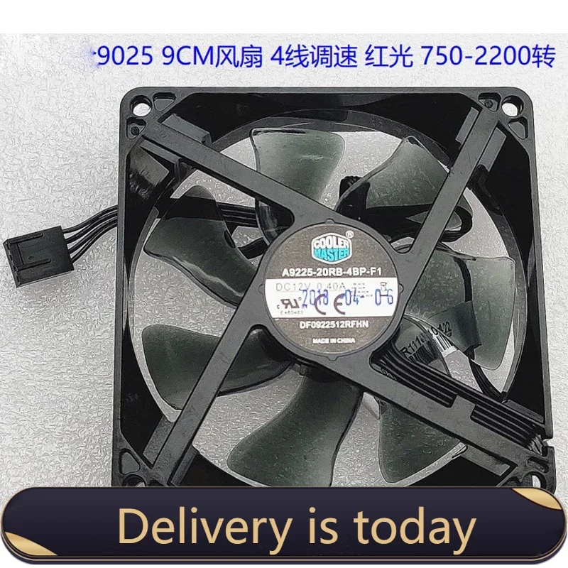 lot Cooler Master DC12V 0.40A 9025 92MM 90MM 90*90*25mm 92*92*25mm Cooing fan For CPU Cooling fan A9225-20RB with Red Led кулер для процессора cooler master rr i70c 20pk r2