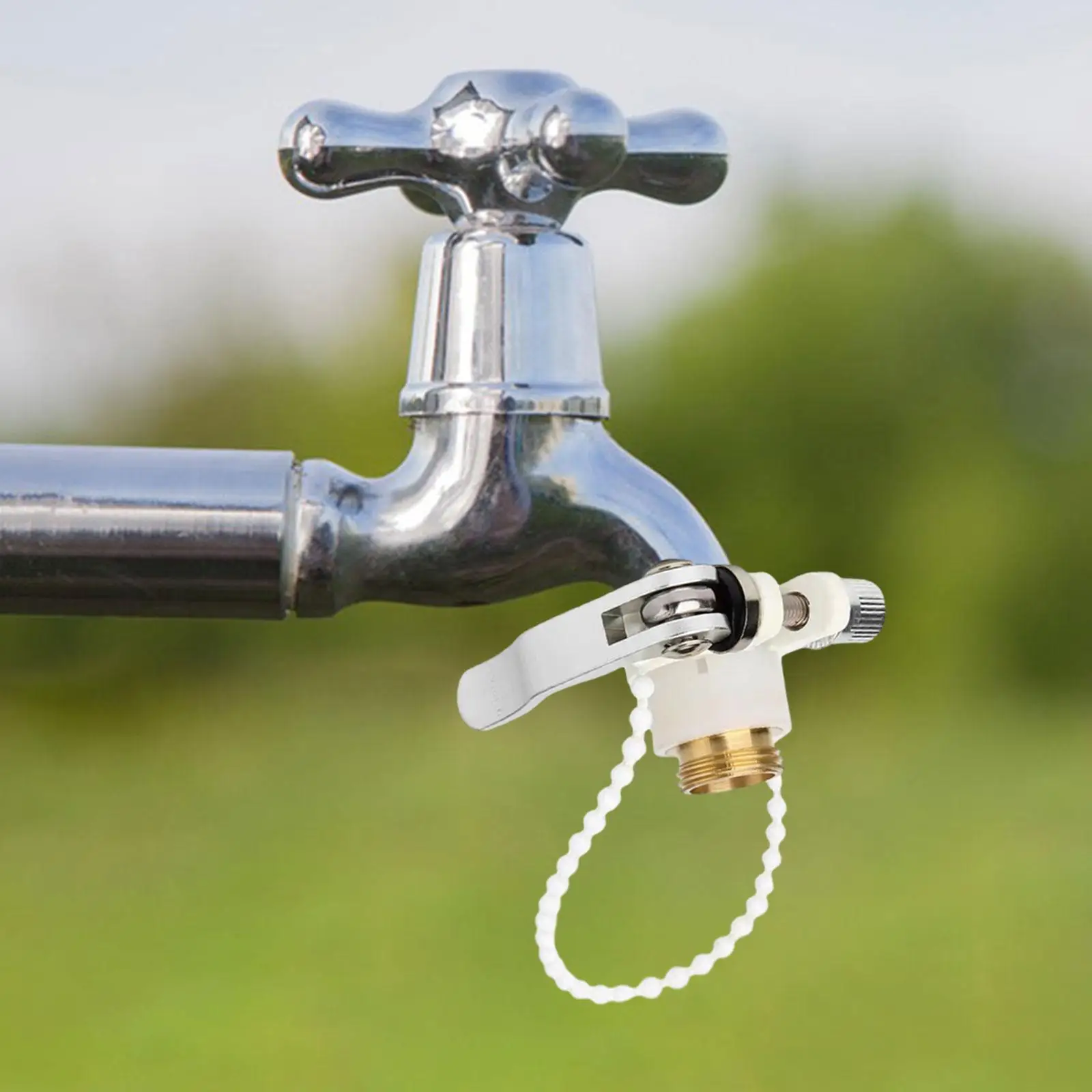 

Water Faucet Adapter Versatile Daily Basin Faucet Connect to 15mm/20mm Durable Practical Accessory Kitchen Tap Connector Adapter