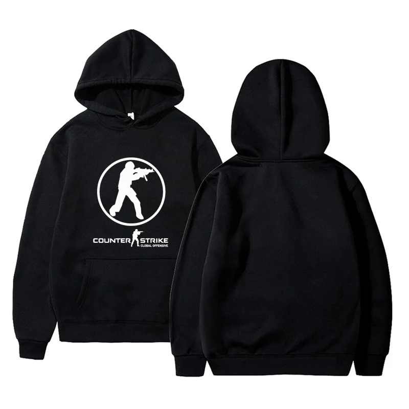 

Counter Strike Game Counter Putih Round Neck Belang Ready Stock Dewasa Hitam Simple Oversize Hoodie Men Plus Size Borong