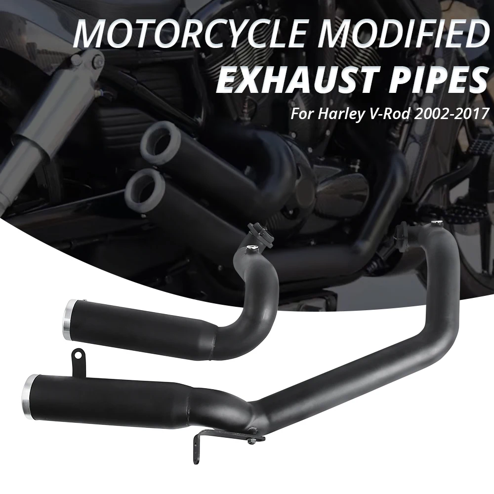 ForHarleyVRod20022017MotorcycleModifiedExhaustPipesMuffler