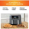 Ninja DZ201 Foodi 6-in-1 2-Basket Air Fryer with DualZone Technology, 8-Quart Capacity, and a Dark Grey Stainless Finish 3