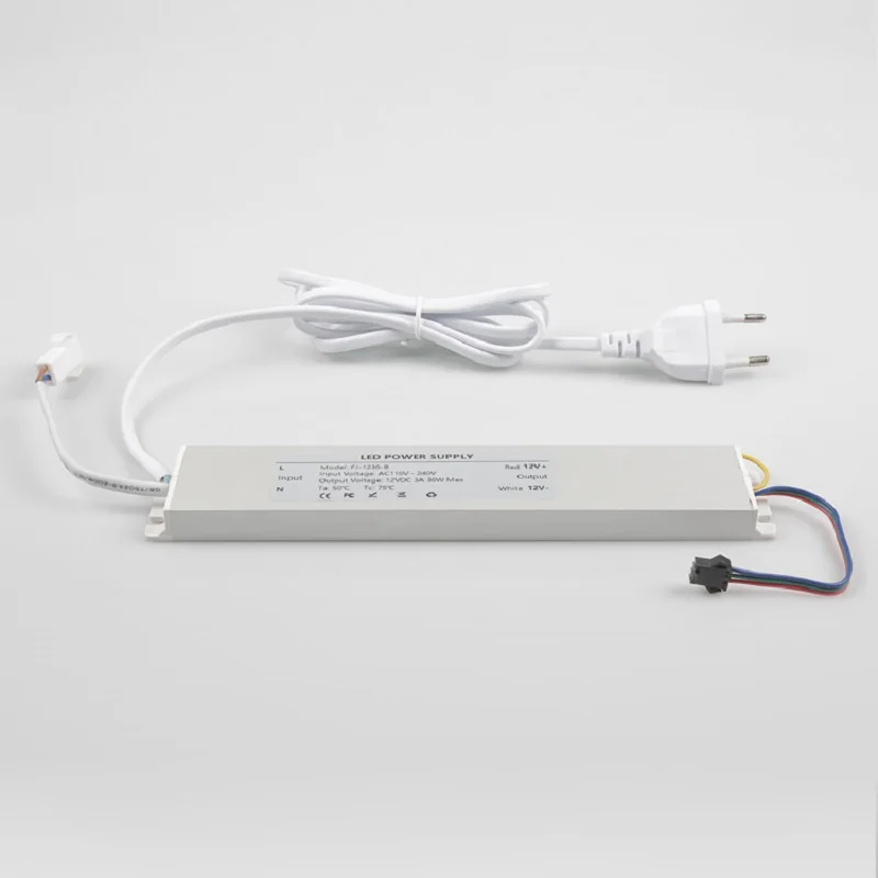 DC12V-36W-LED-lighting-drive-transformer-built-in-demist-pad-relay-bathroom-mirror ...