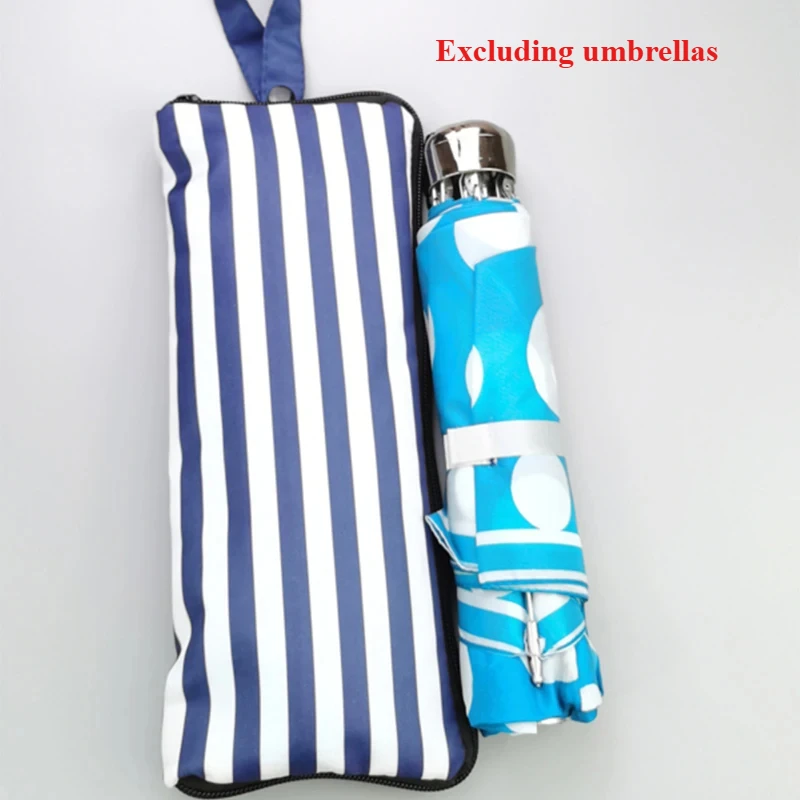 Japanese Waterproof Umbrella Stripe Cover Absorbent Towel Cloth Printed Umbrella Bag Portable Folding Storage Cover