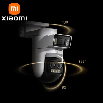 XIAOMI Nuova telecamera esterna intelligente 4 Pro Triple Camera Zoom Edition, 360 °   Zoom ibrido 5MP 3K, 9x, IP66, versione cinese con adattatore