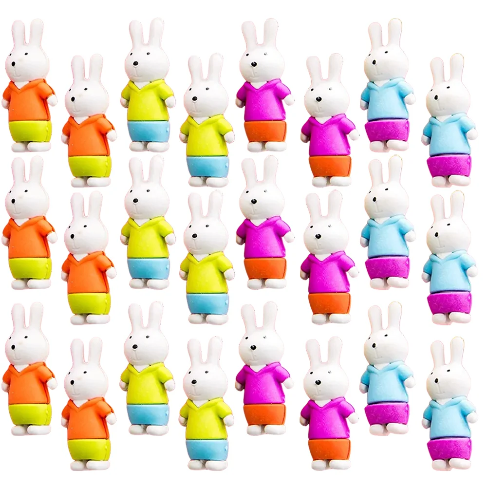 

36 Pcs Kids Puzzles Rabbit Eraser Party Favors Erasers Kawaii Prize Fun Classroom Prizes Child