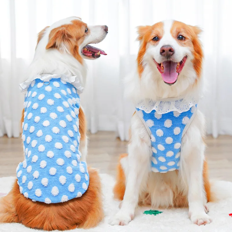 Sudadera con capucha de forro polar para perros abrigo invierno_voghion.com