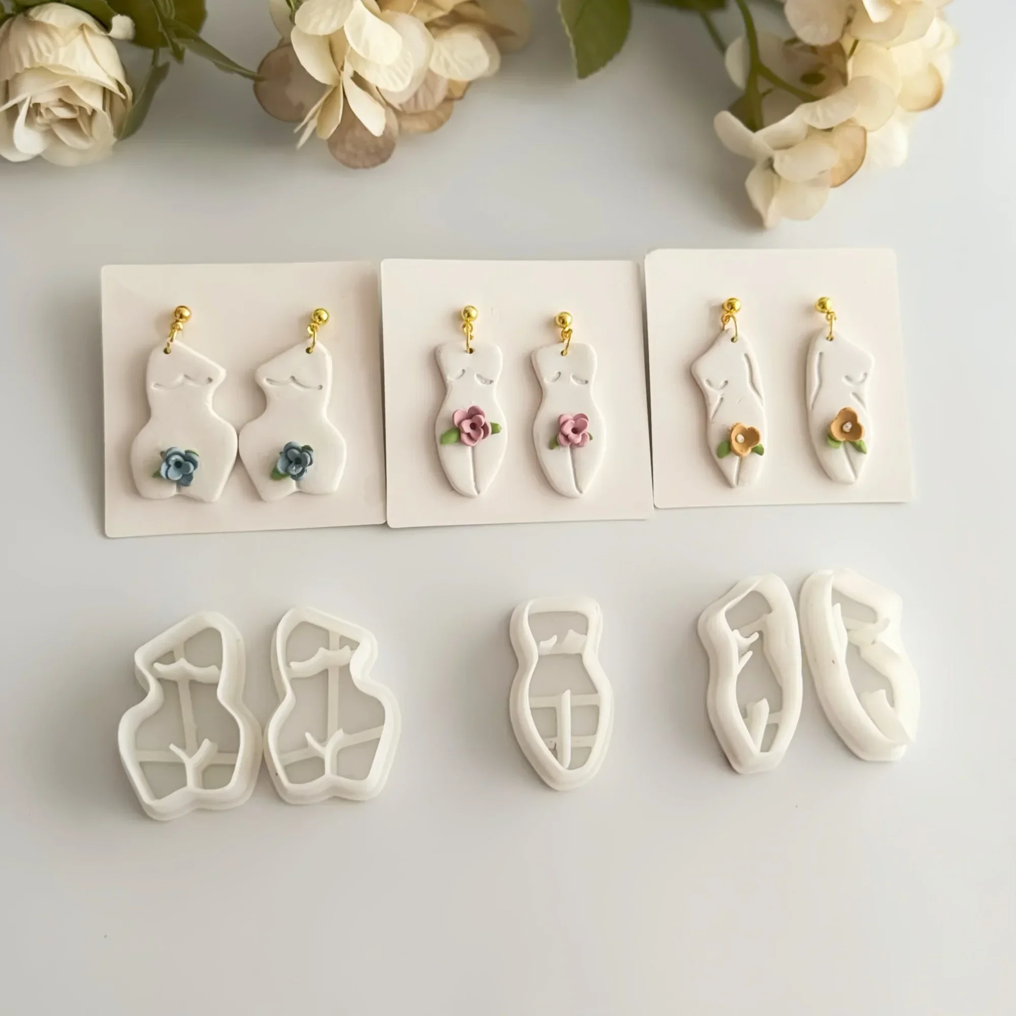 Woman's body Polymer Clay Cutter Clay Tool Diy Earring Pendant Jewelry Molding Cutting Mold Ceramic Tool