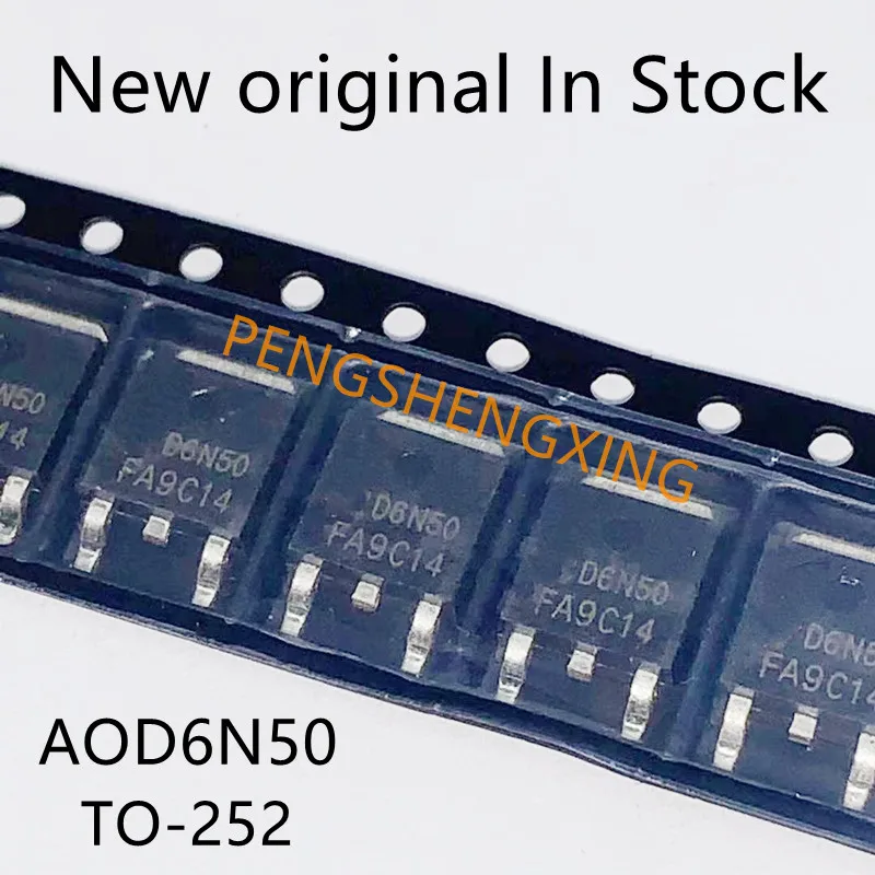 

10 шт./лот AOD6N50 6A 500V TO-252 D6N50 новый оригинальный точечный горячая распродажа